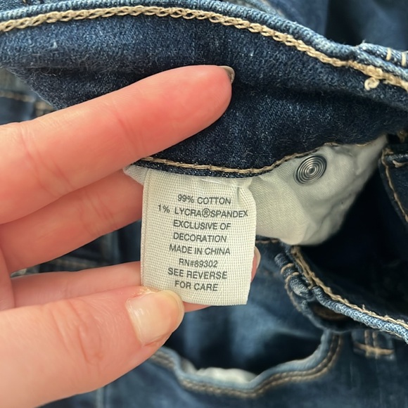 Mudd High Rise Jeggings Flex Stretch Denim Jeans Size 7 Skinny Distressed - Picture 9 of 12